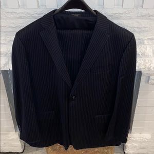 Men’s Classic 3-Piece Navy w/ Stripes suit